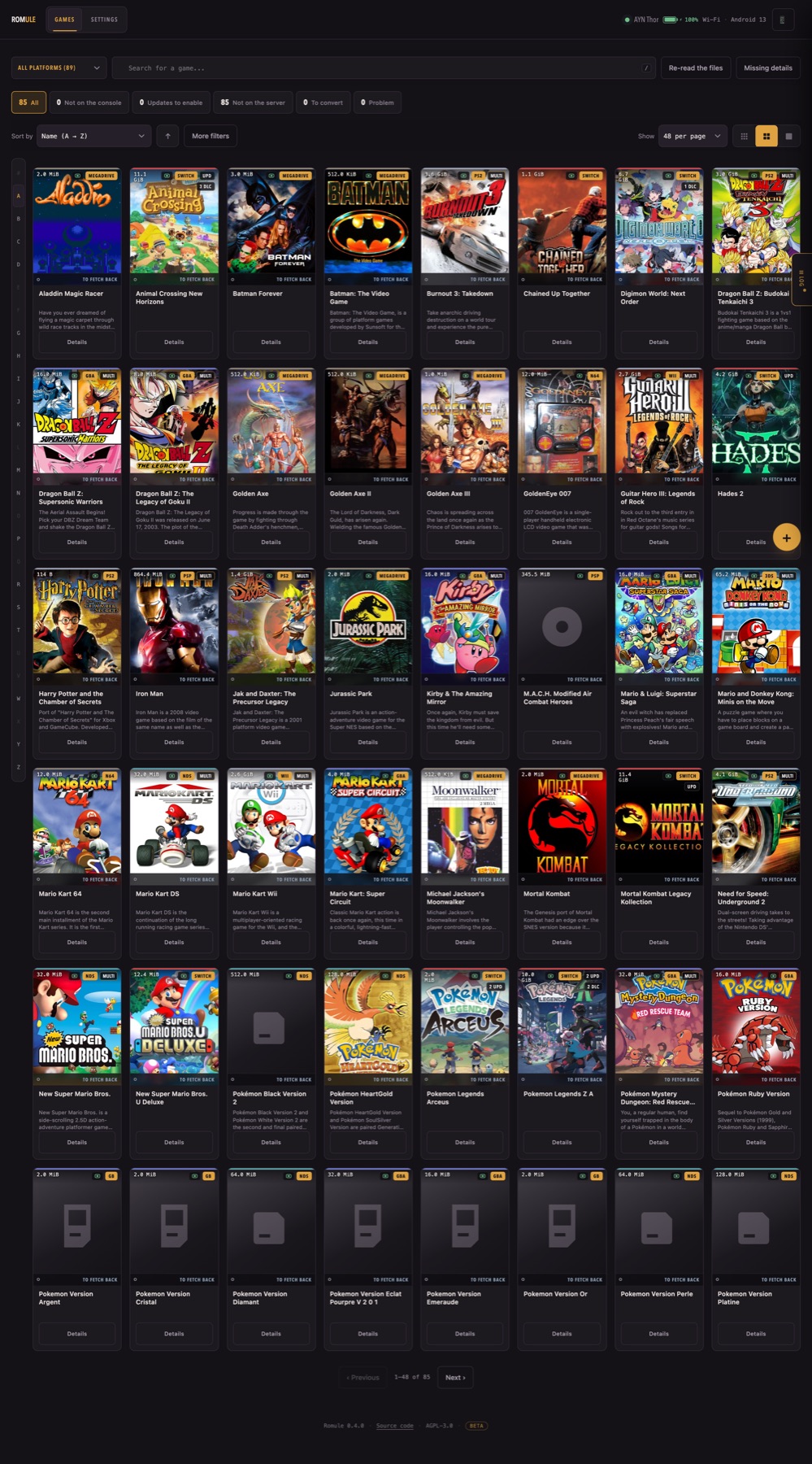 The library grid